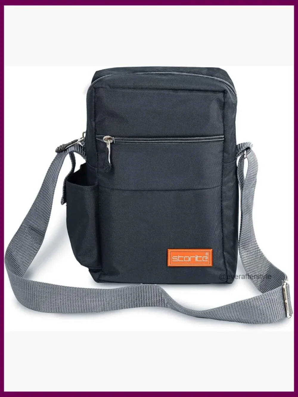 Padded Nylon Sling Cross Body Messenger Bag for Travel Office Business